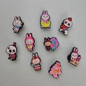 NEW Labubu Jibbitz Bundle 9 Shoe Charms for Crocs